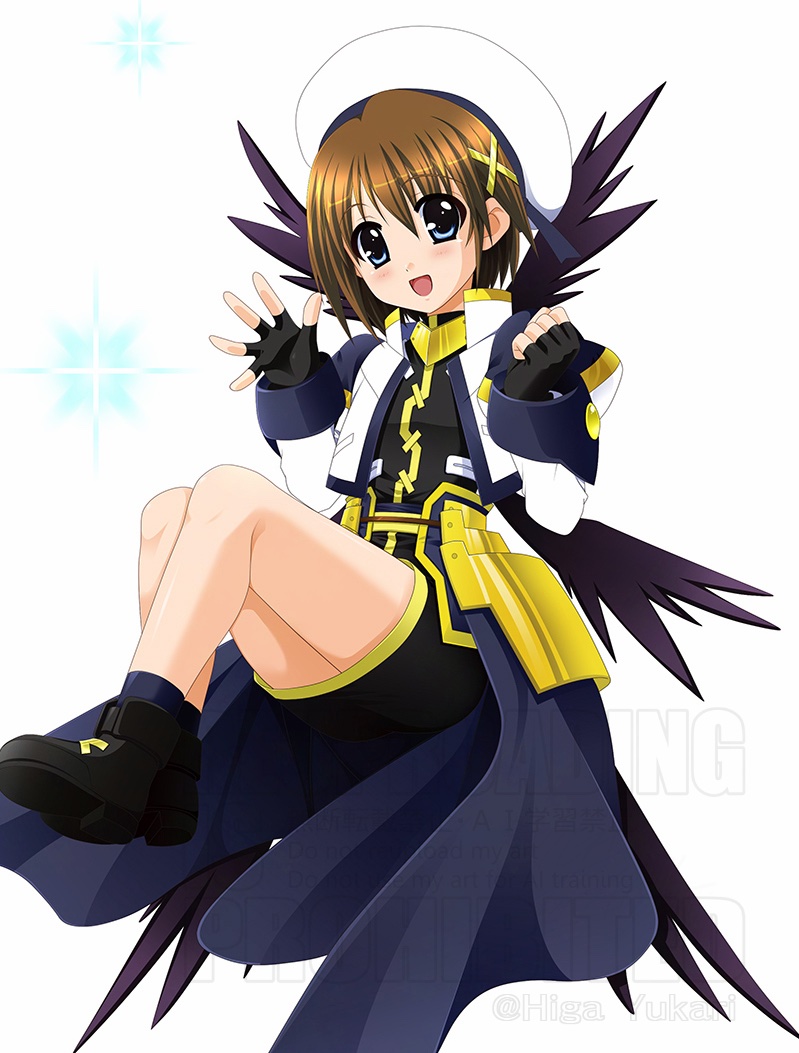 yagami hayate (lyrical nanoha and 2 more) drawn by higa_yukari
