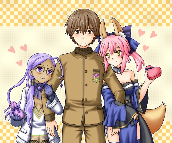 tamamo, tamamo no mae, kishinami hakuno, and rani viii (fate and 1 more) drawn by ria_(arinakanomiu)