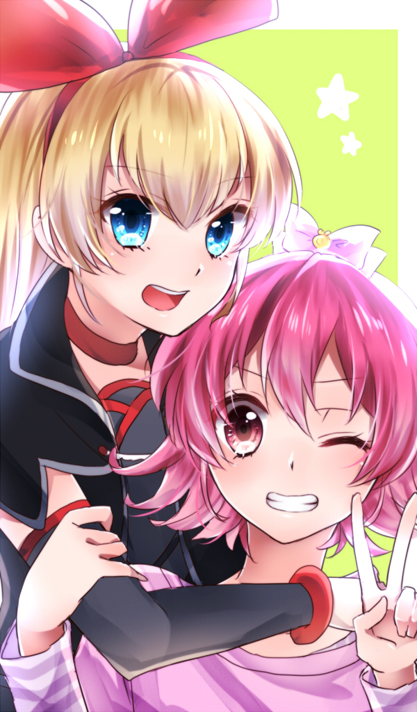 aida mana and regina (precure and 1 more) drawn by kan_(sagasaga123)