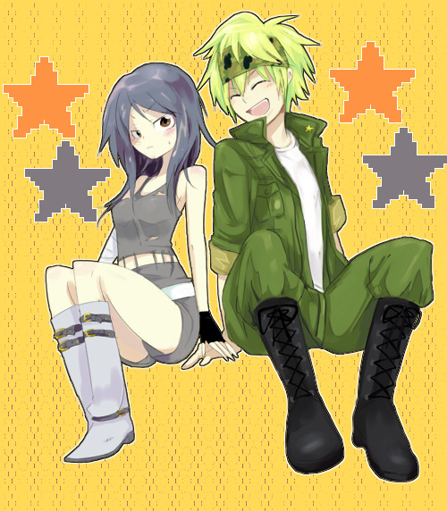 lal mirch and colonello (katekyo hitman reborn!) drawn by kyun_(kana1)