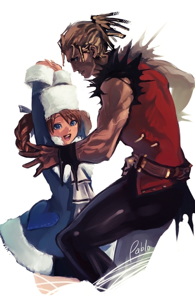 anastasia and joachim valentine (shadow hearts and 1 more) drawn by pablo_uchida
