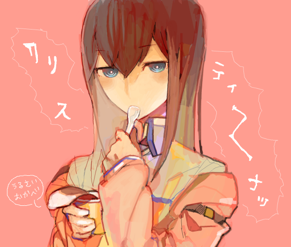 makise kurisu (science adventure and 1 more) drawn by kitaya