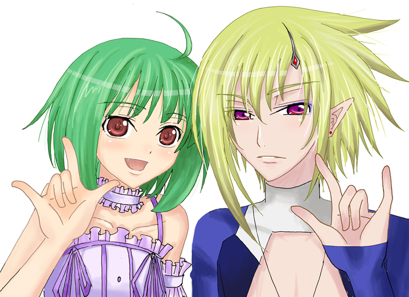 ranka lee and brera sterne (macross and 1 more) drawn by han_ten_mu