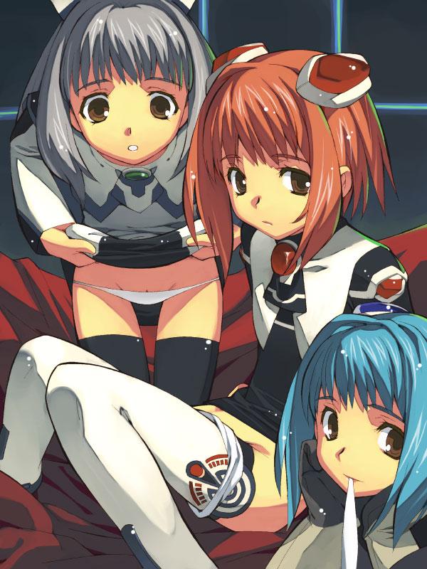 momo mizrahi, kirschwasser, and 100-series (xenosaga) drawn by kizaki_(volvox)