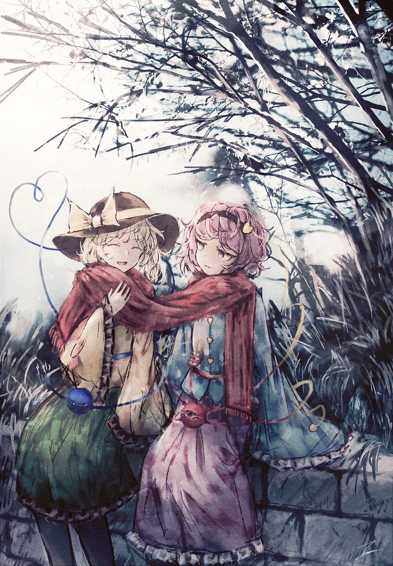 komeiji koishi and komeiji satori (touhou) drawn by tonan_(l0l0l0l0l0l)