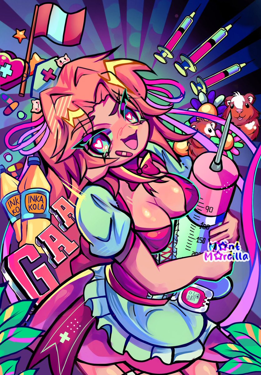 sugar ser0 (indie virtual youtuber) drawn by montmorcilla
