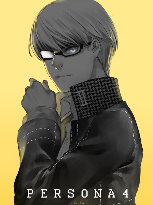 narukami yu (persona and 1 more) drawn by robinexile