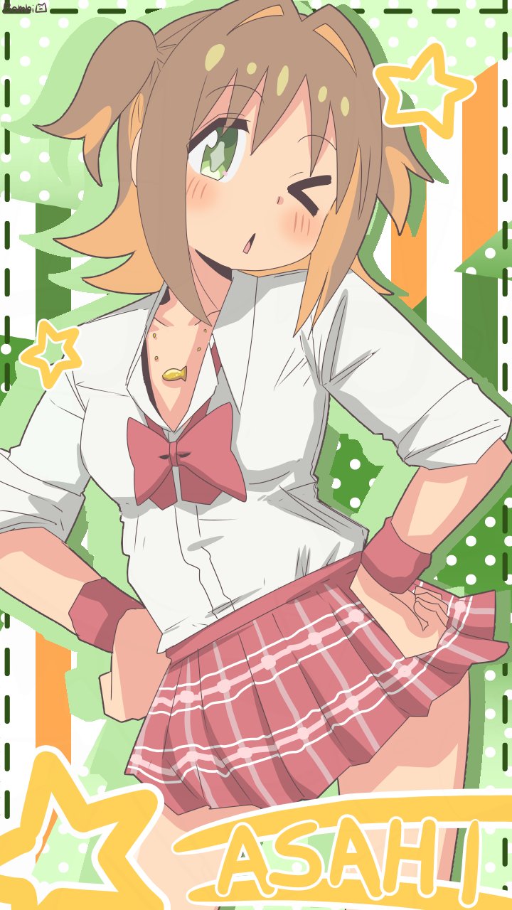 oka asahi (onii-chan wa oshimai!) drawn by bambi2000line
