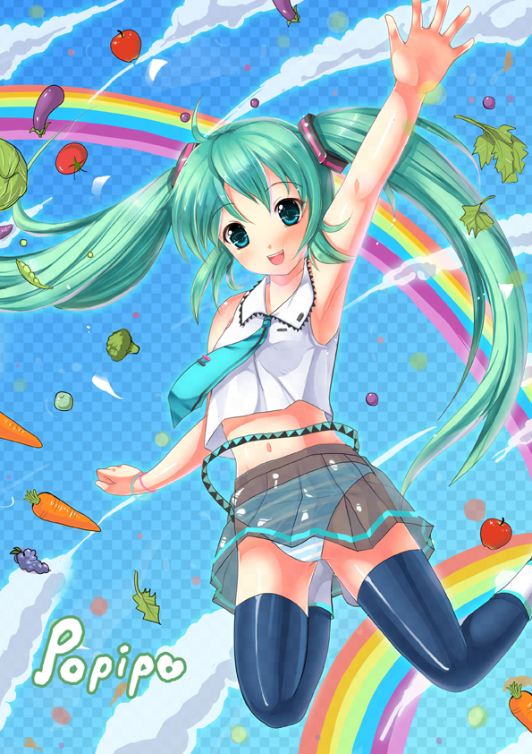 hatsune miku (vocaloid and 1 more) drawn by mafuyu_(kanden_shoujyo)