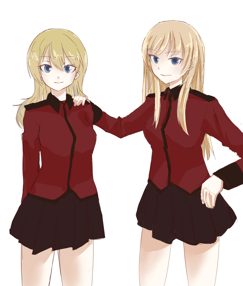 darjeeling and earl grey (girls und panzer) drawn by tomita_ryou