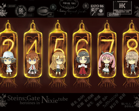 makise kurisu, shiina mayuri, amane suzuha, urushibara ruka, akiha rumiho, and 1 more (steins;gate) drawn by kiyuren