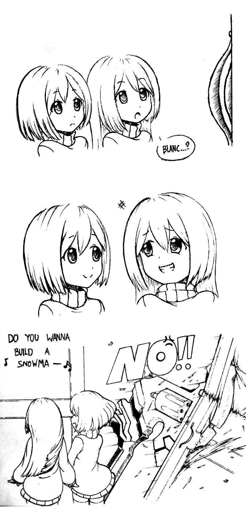 rom and ram (neptune and 2 more) drawn by isaki_tanaka