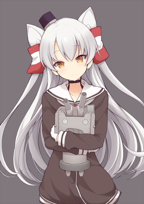 amatsukaze and rensouhou-kun (kantai collection) drawn by jampen