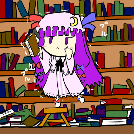 patchouli knowledge (touhou) drawn by mori_no_kaeru