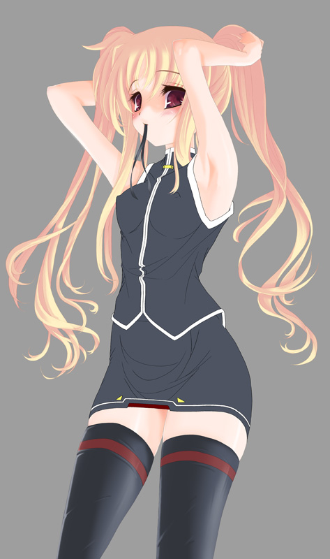 fate testarossa (lyrical nanoha and 2 more) drawn by frapowa