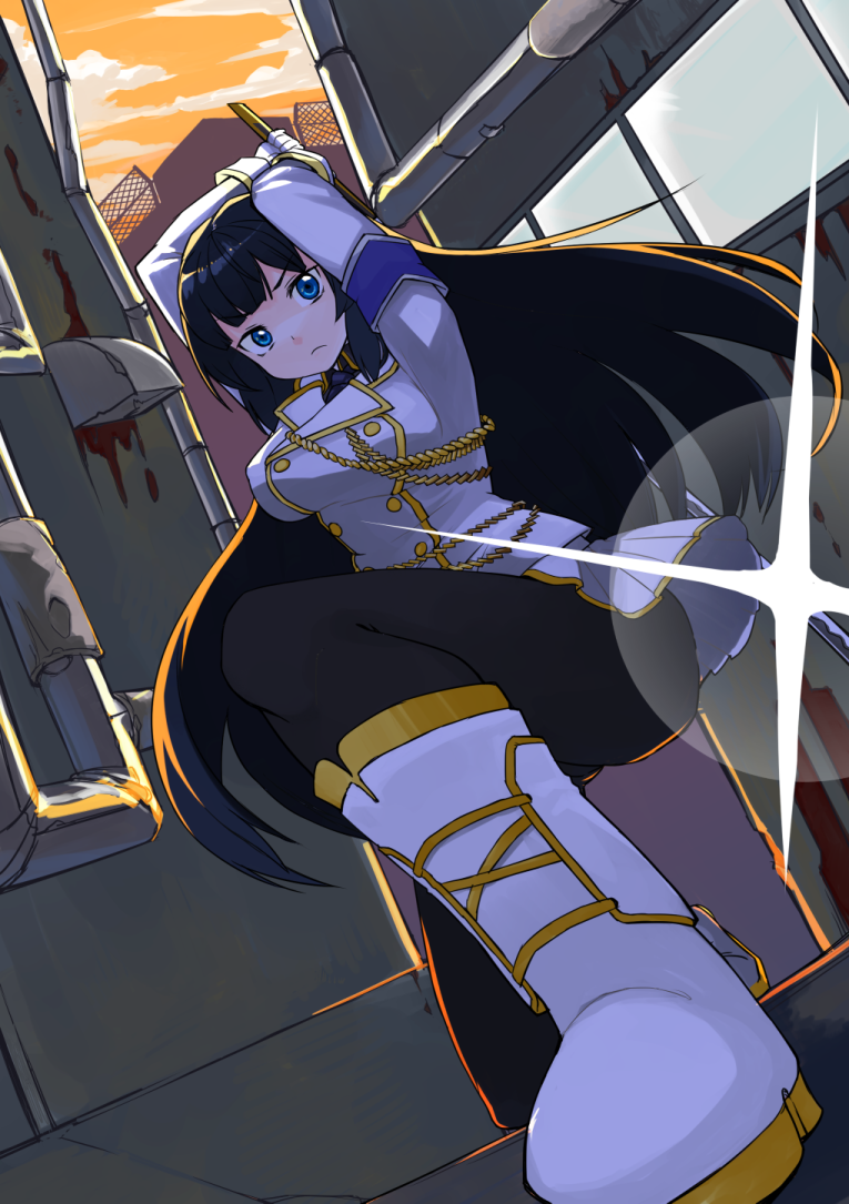 ikaruga (senran kagura and 1 more) drawn by yokohachi
