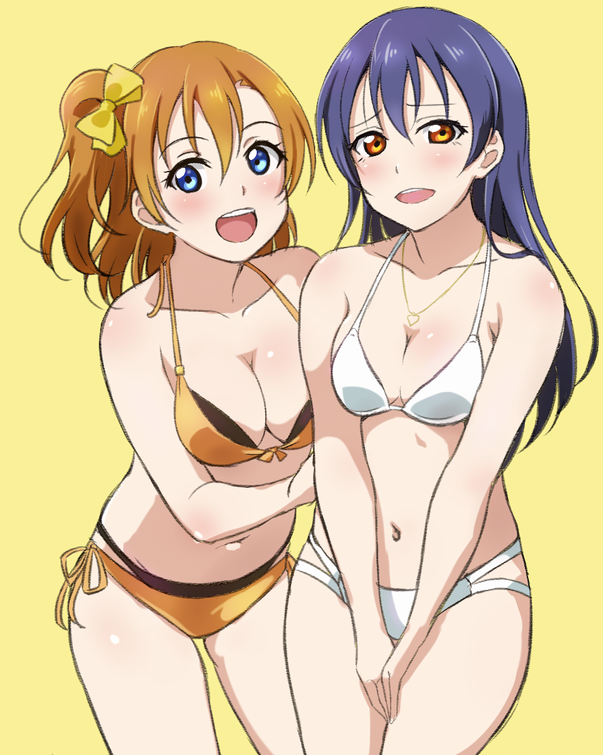 sonoda umi and kosaka honoka (love live! and 1 more) drawn by ankara_(ko_ruto3)