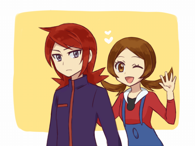 lyra and silver (pokemon and 1 more) drawn by e_(kousatodayo)