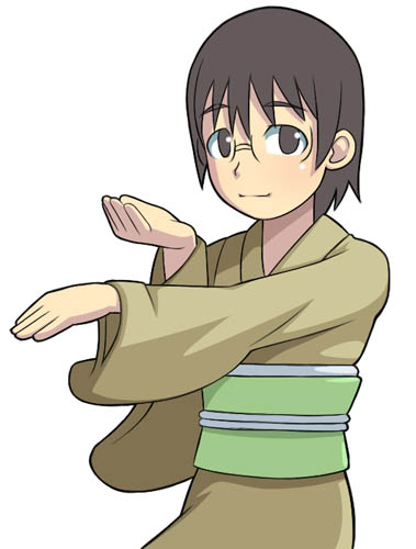 okonogi yuuko (dennou coil) drawn by caryo and midori_boushi