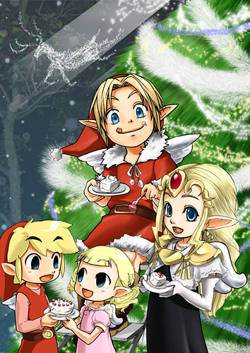 link, princess zelda, toon link, young link, toon zelda, and 2 more (the legend of zelda and 2 more) drawn by ms_810
