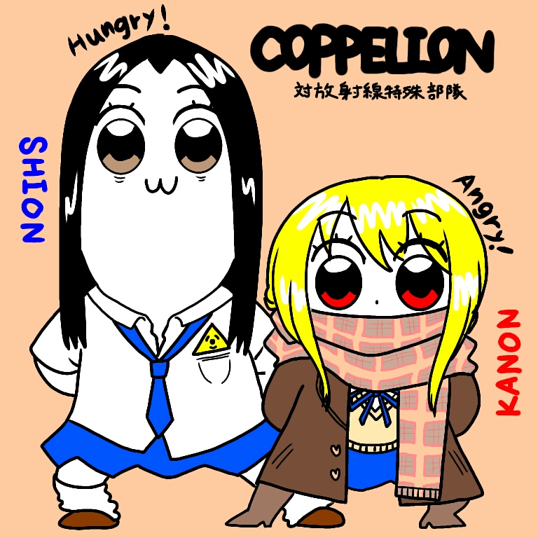 popuko, pipimi, ozu kanon, and ozu shion (poptepipic and 1 more) drawn by chagelion