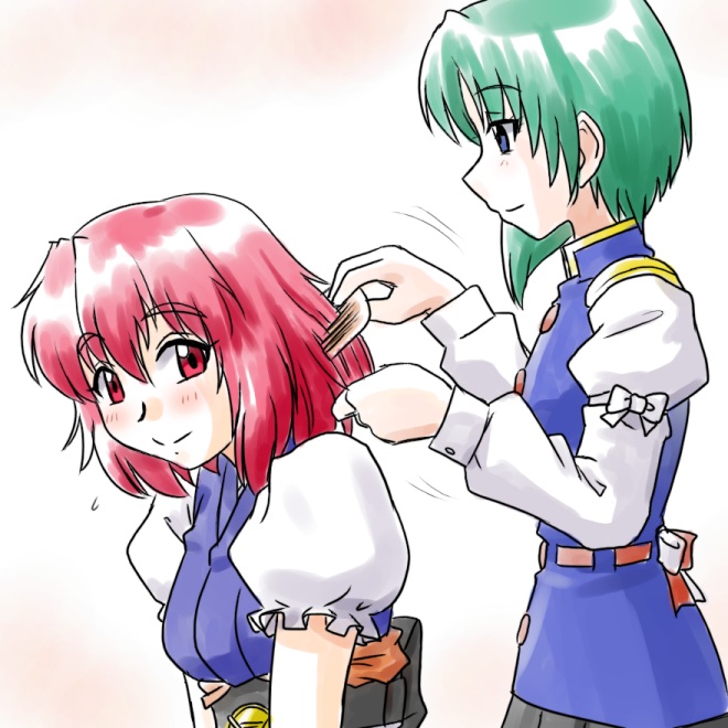 shiki eiki and onozuka komachi (touhou) drawn by supon