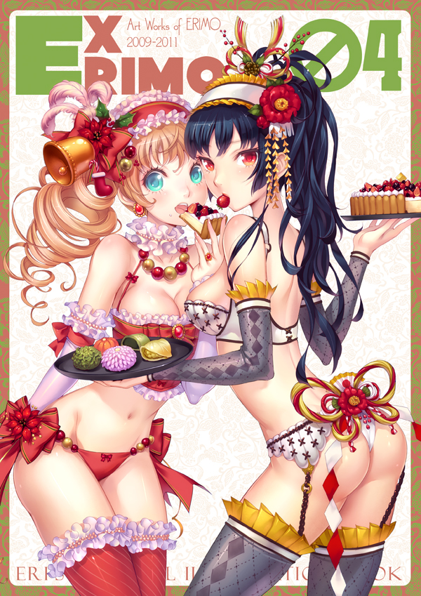 oshougatsu-chan and christmas-chan (original) drawn by nishimura_eri