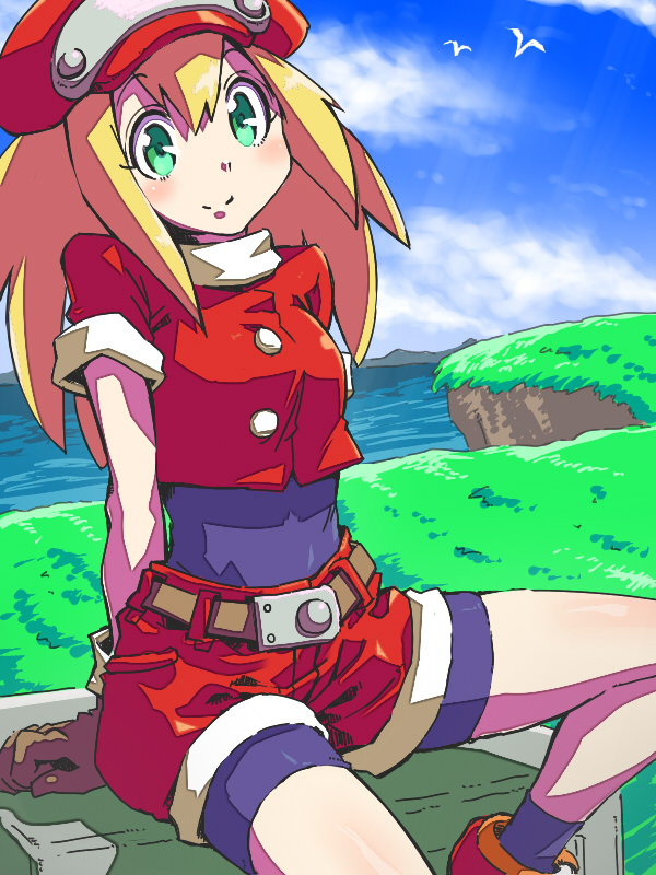 roll caskett (mega man and 1 more) drawn by moyamu