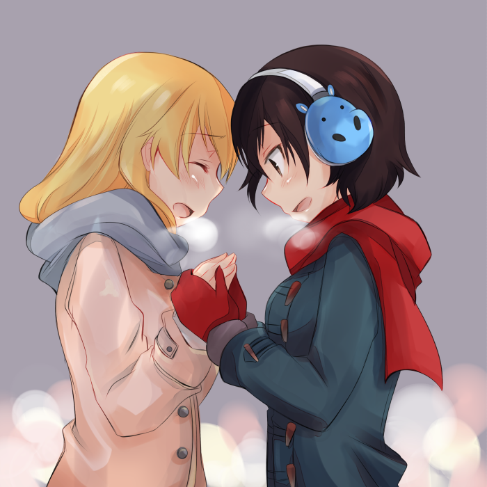 carpaccio and caesar (girls und panzer) drawn by abenattou