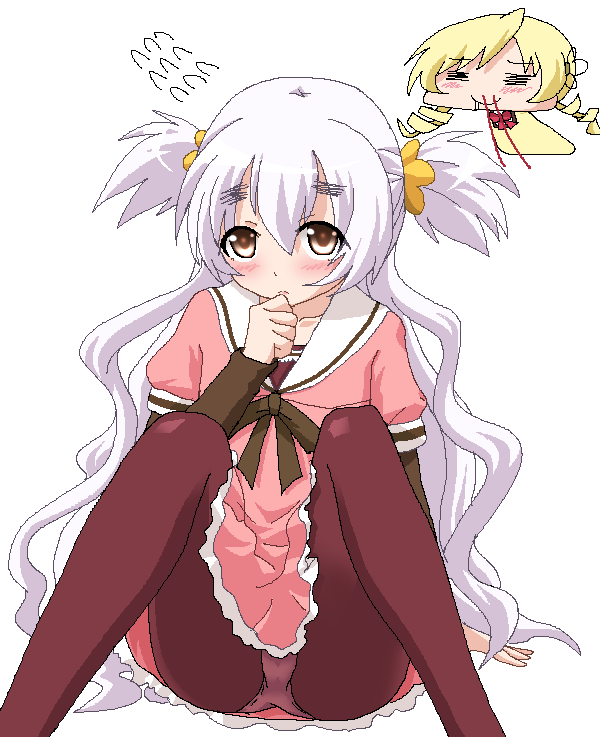 tomoe mami and momoe nagisa (mahou shoujo madoka magica and 1 more) drawn by hayashiya_zankurou