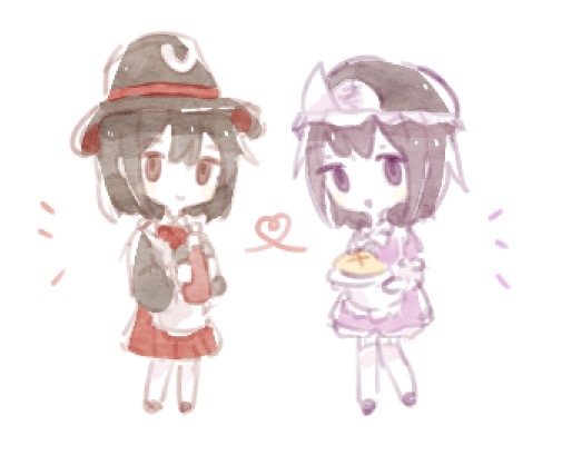 enraku tsubakura and shitodo kuroji (len'en) drawn by yapiemo