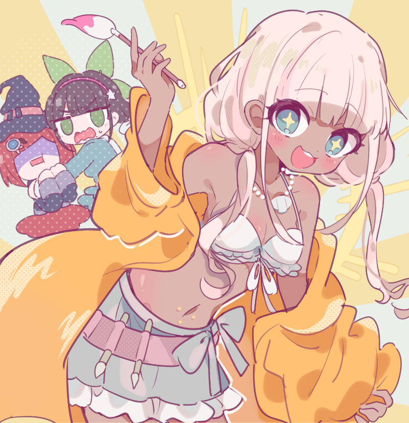 yumeno himiko, yonaga angie, and chabashira tenko (danganronpa and 1 more) drawn by aeruusa