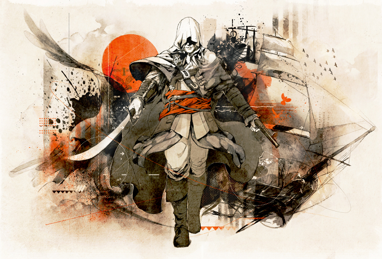 edward kenway (assassin's creed and 1 more) drawn by yoshioka_(haco)