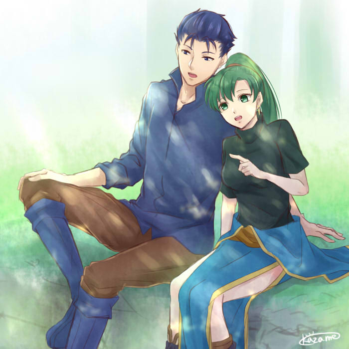 lyn and hector (fire emblem and 2 more) drawn by taiga_kazame