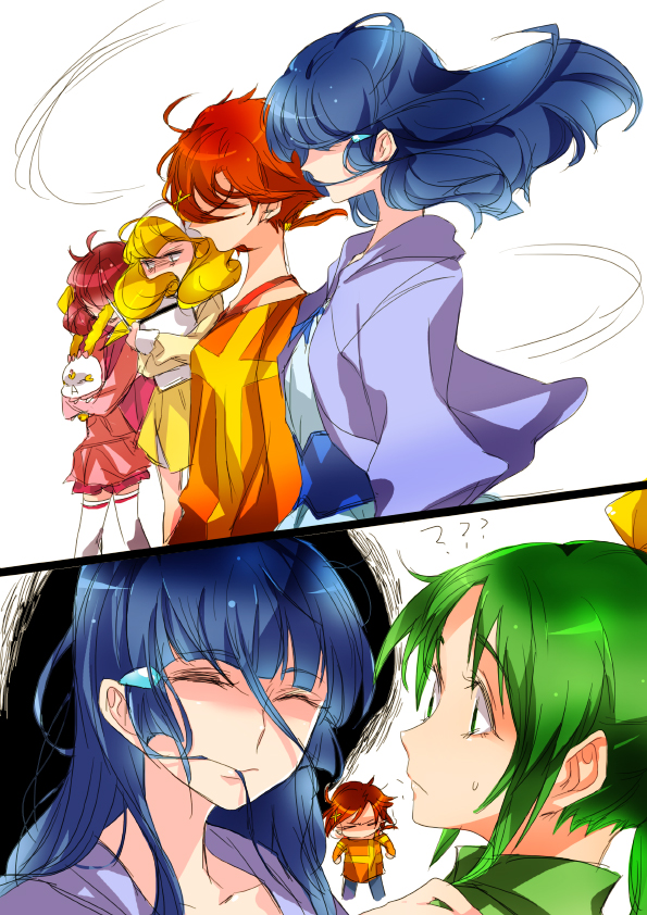 midorikawa nao, kise yayoi, aoki reika, hino akane, hoshizora miyuki, and 1 more (precure and 1 more) drawn by tima