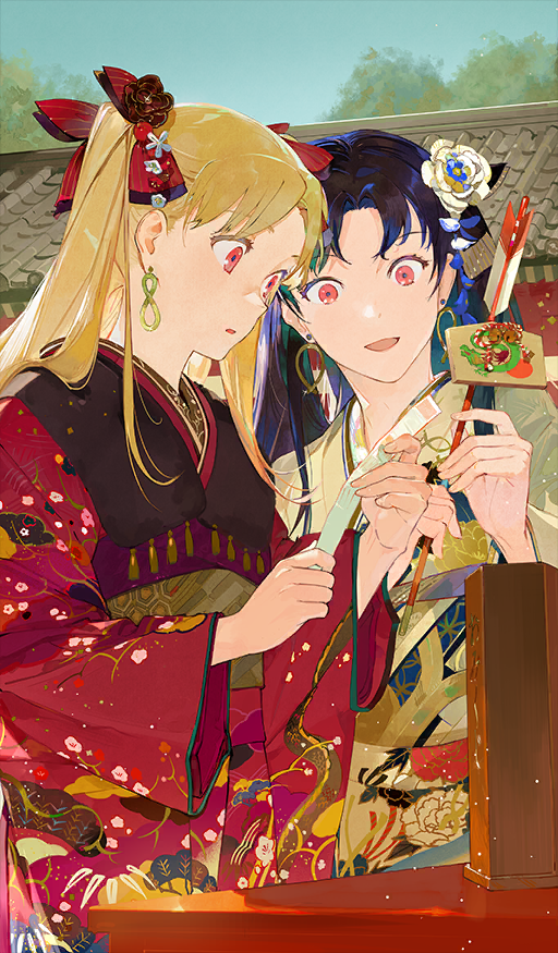 ereshkigal and ishtar (fate and 1 more) drawn by ukumo_uichi