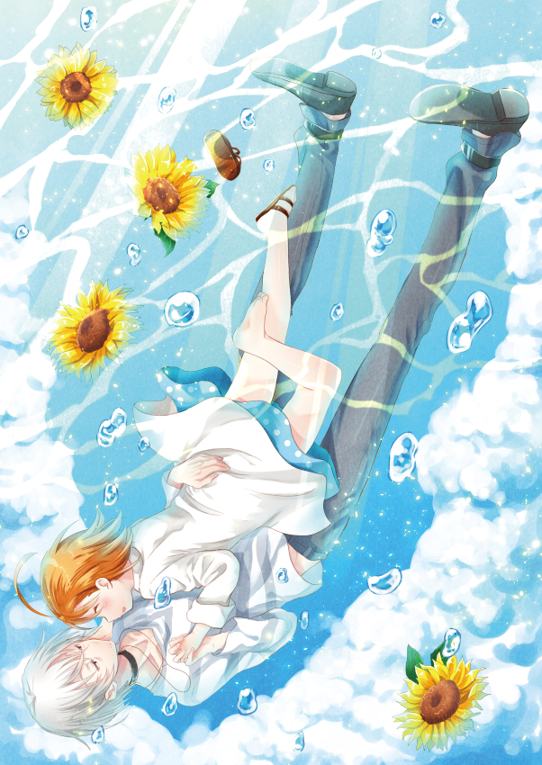 accelerator and last order (toaru majutsu no index) drawn by papiko_(sogebusaretai)