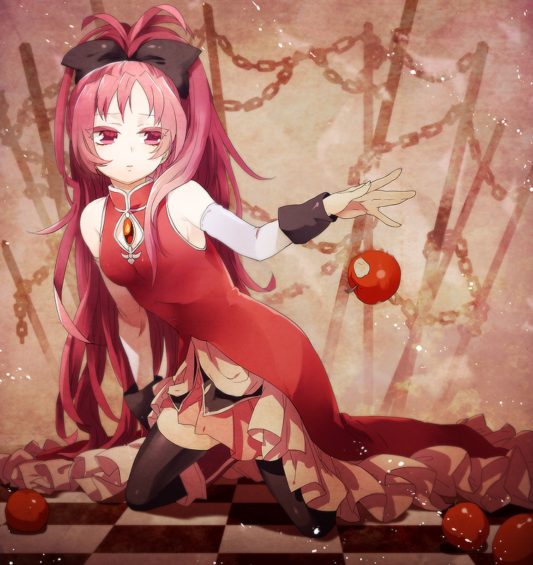 sakura kyoko (mahou shoujo madoka magica) drawn by taiki_miyu