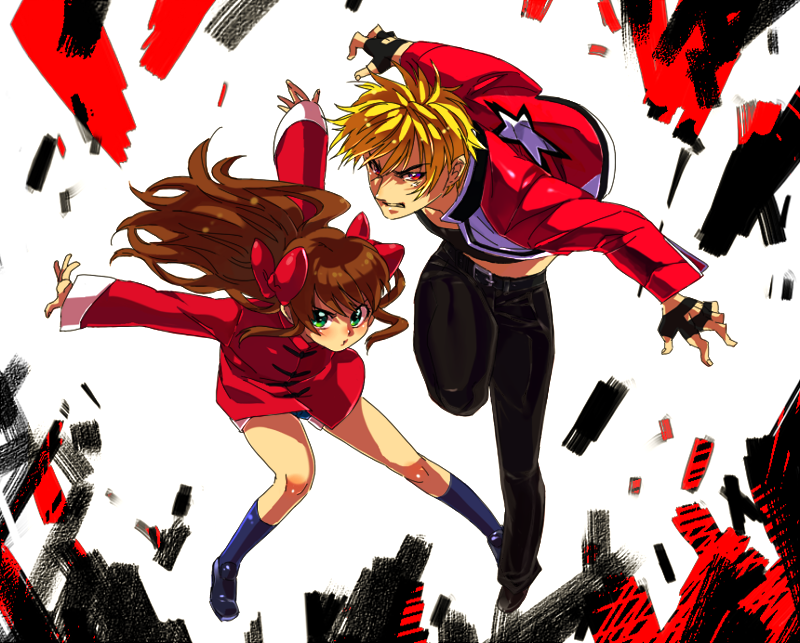 arima miyako and rock howard (tsukihime and 4 more) drawn by akiyama_(yamagoya)