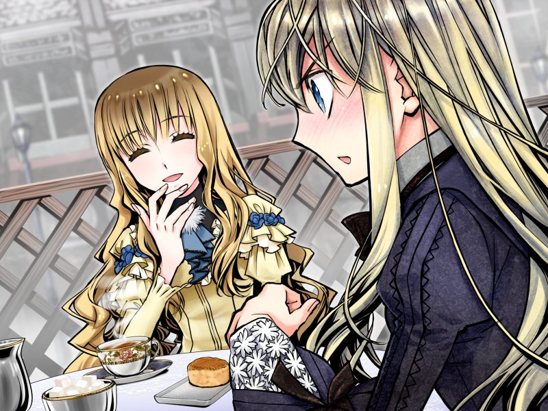 mary clarissa christie and charlotte bronte (steampunk and 1 more) drawn by akira_(kaned_fools)