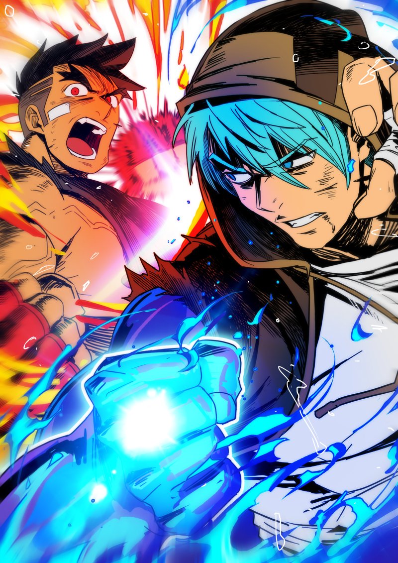 shinsuke and jake (blazing strike) drawn by absol_(dkqthf)