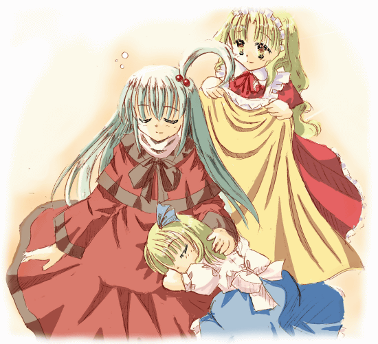 alice margatroid, shinki, and yumeko (touhou) drawn by saihateya