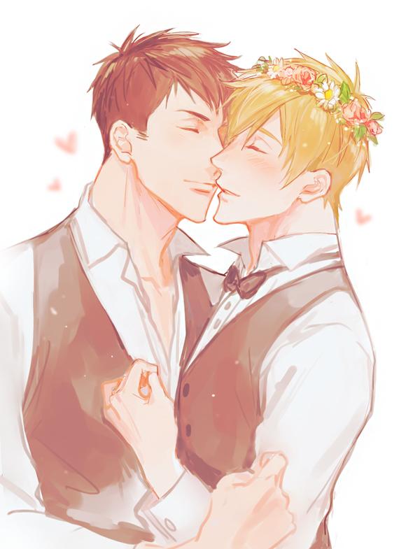 tachibana makoto and yamazaki sousuke (free!) drawn by namekaho
