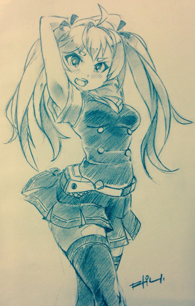 matsushima michiru (grisaia and 1 more) drawn by rtil