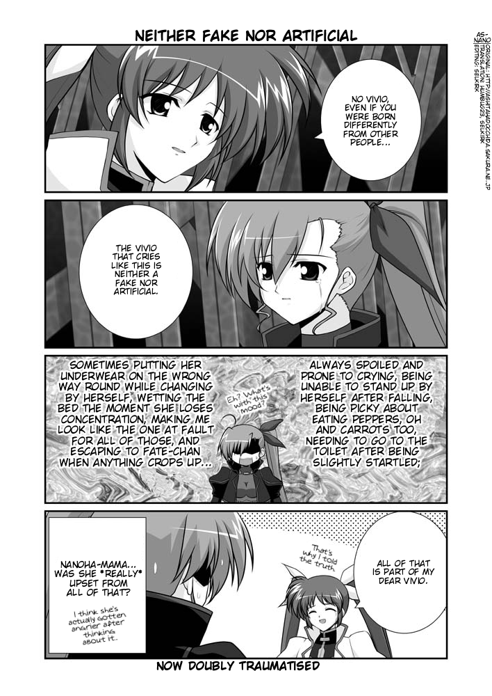 takamachi nanoha and vivio (lyrical nanoha and 1 more) drawn by mikage_takashi