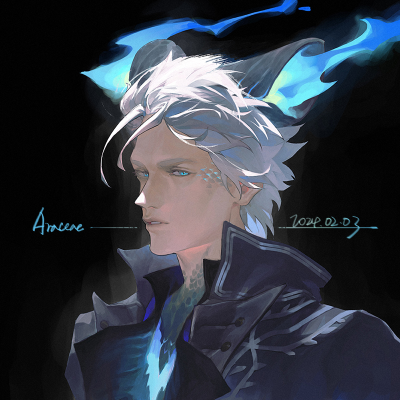 vergil (devil may cry and 1 more) drawn by evanolge