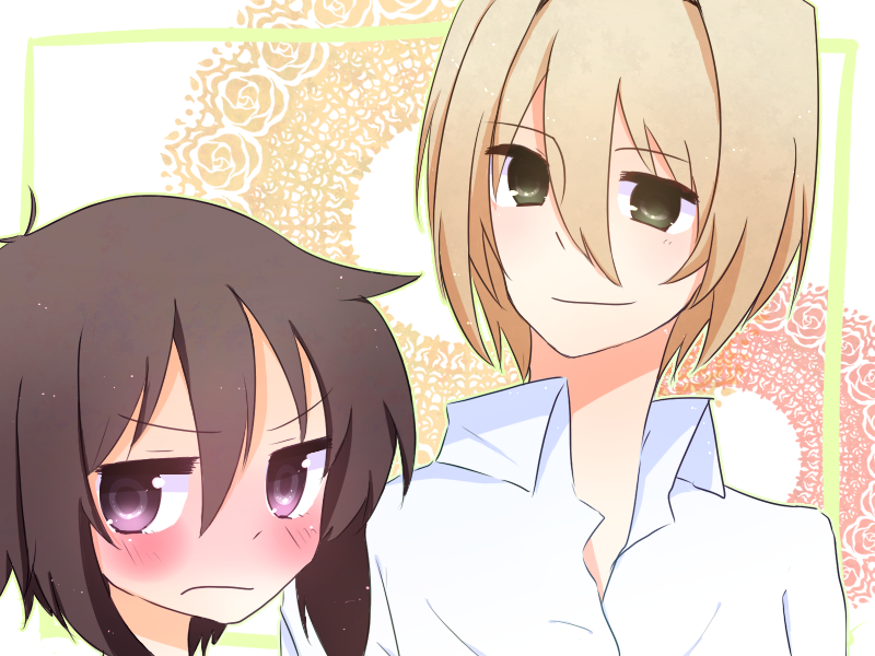 kirishima saki and akiyanagi takateru (yumekui merry) drawn by s-ana