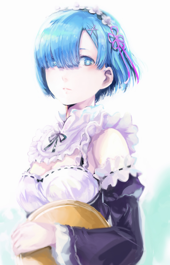 rem (re:zero kara hajimeru isekai seikatsu) drawn by kamemushi_(hoozuki)