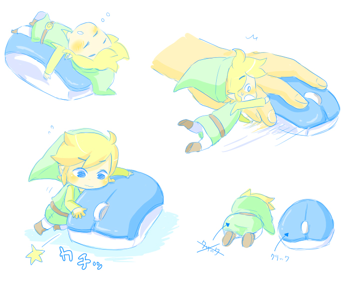 link and toon link (the legend of zelda and 1 more) drawn by lip_(coco)