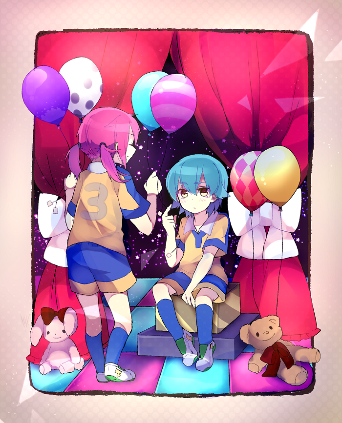 kirino ranmaru and kariya masaki (inazuma eleven and 1 more) drawn by shun47